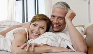 Good intimate life of a man and a woman in old age