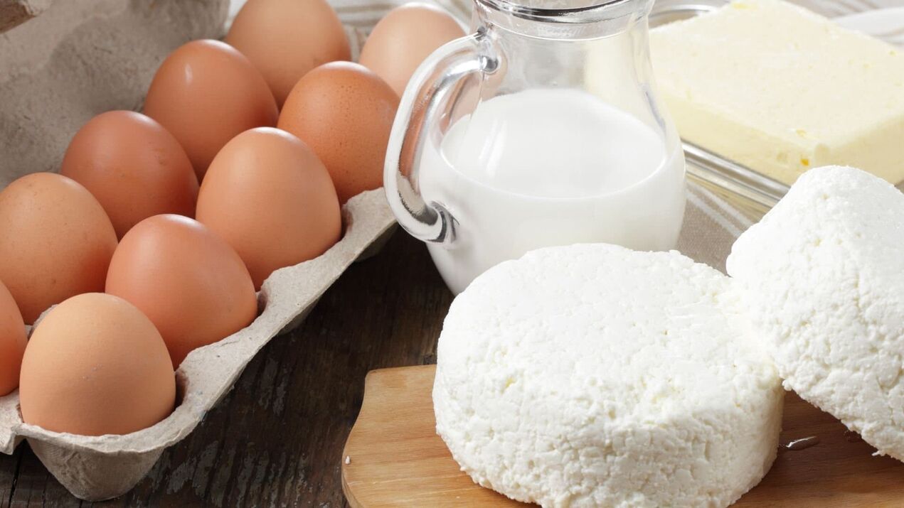 Eggs and dairy products for potency