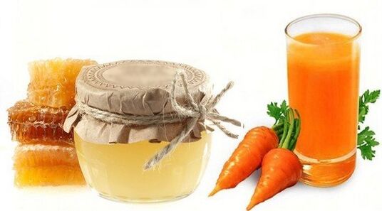 Carrot juice with honey restores a man's erection